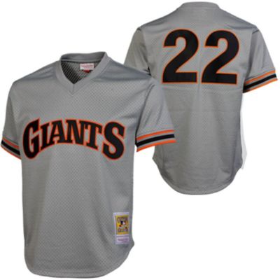 MLB Will Clark San Francisco Giants 1989 Authentic Cooperstown Collection Batting Practice Jersey - Gray