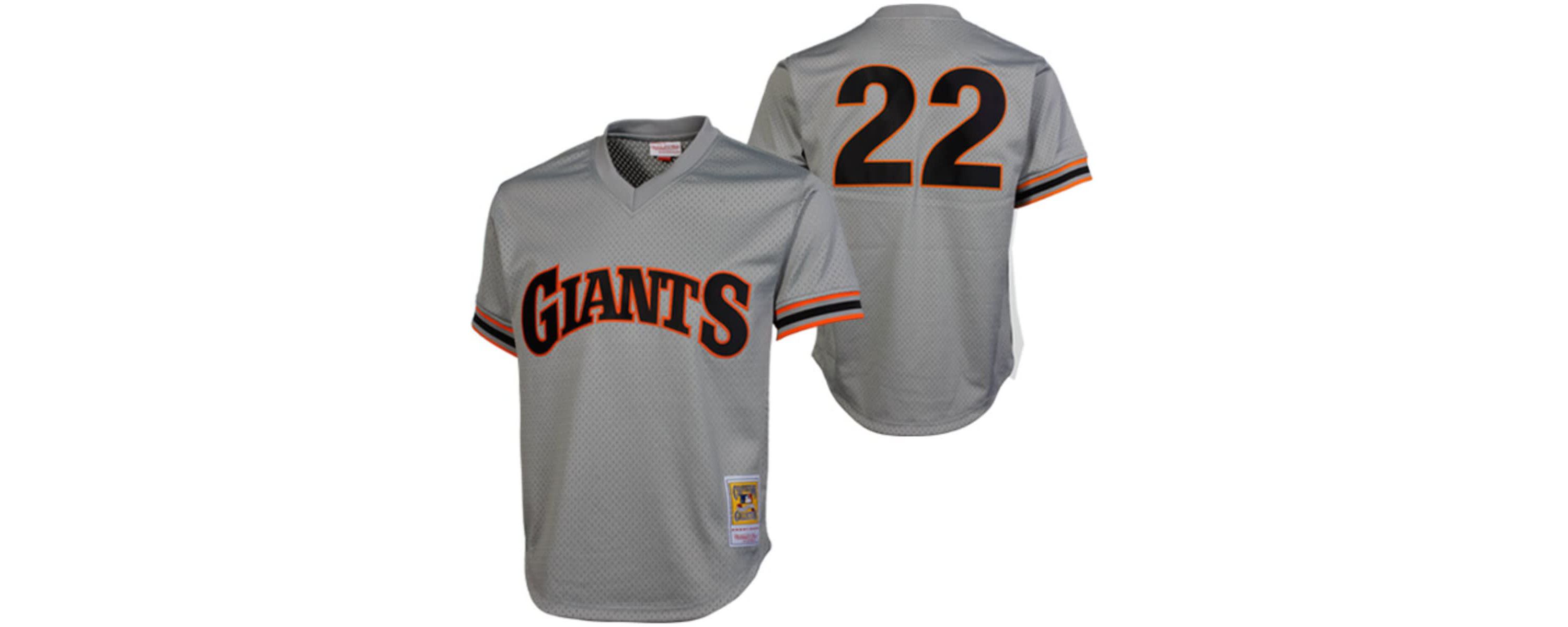 MLB Will Clark San Francisco Giants 1989 Authentic Cooperstown Collection Batting Practice Jersey - Gray