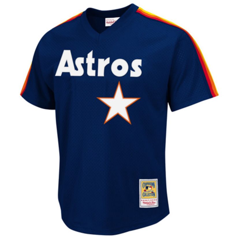 MLB Nolan Ryan Houston Astros 1988 Authentic Cooperstown Collection Mesh Batting Practice Jersey