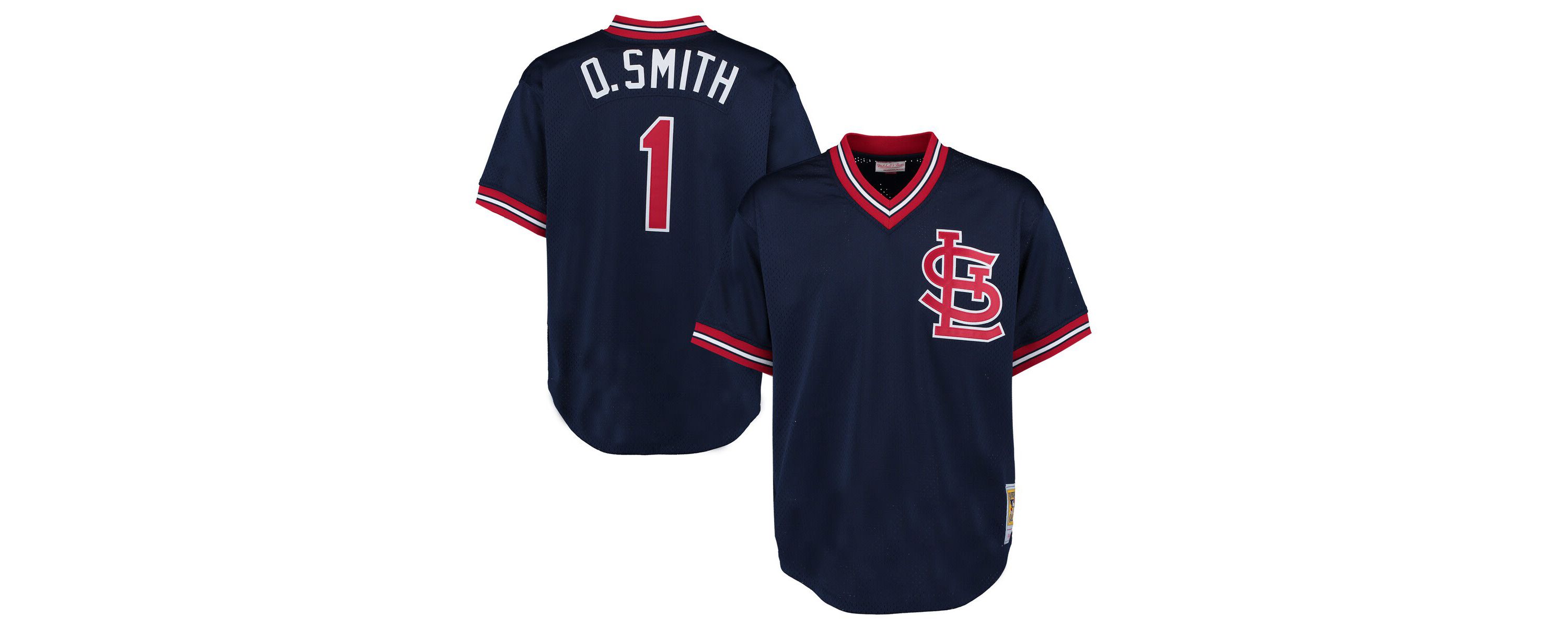 MLB Ozzie Smith St. Louis Cardinals 1994 Authentic Cooperstown Collection Mesh Batting Practice Jersey