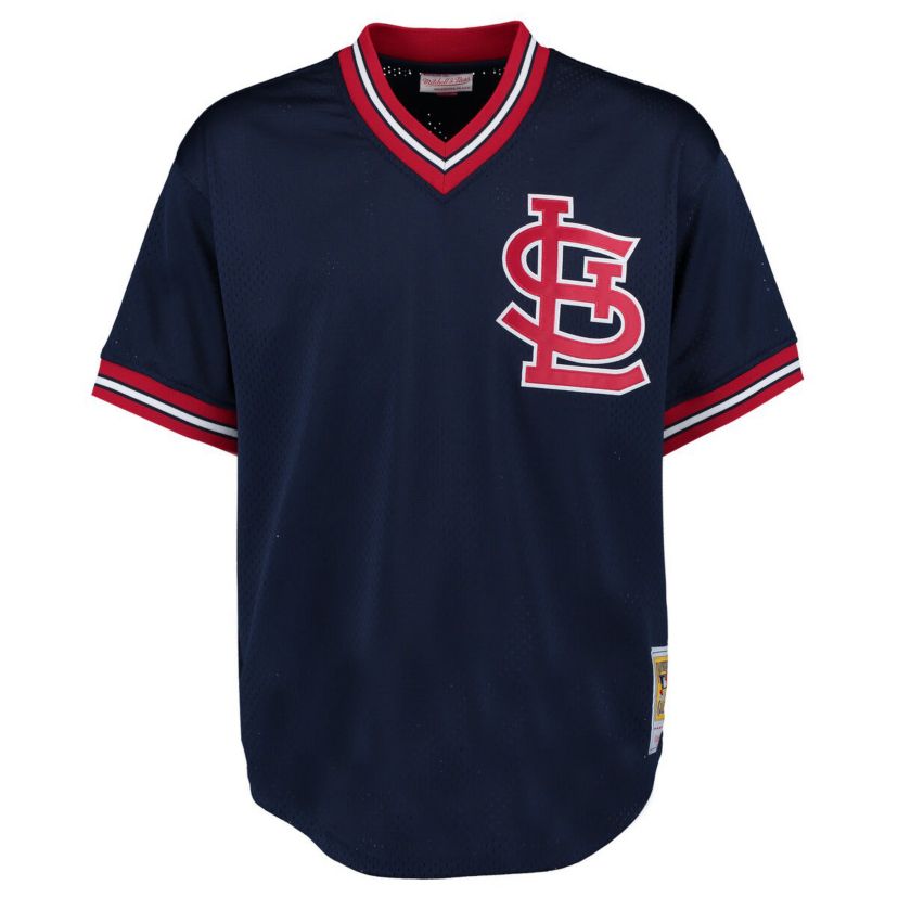 MLB Ozzie Smith St. Louis Cardinals 1994 Authentic Cooperstown Collection Mesh Batting Practice Jersey
