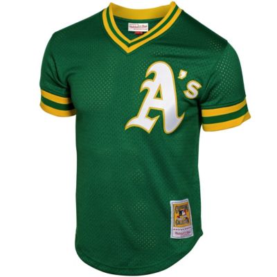 MLB Rickey Henderson Oakland Athletics Cooperstown Mesh Batting Practice Jersey