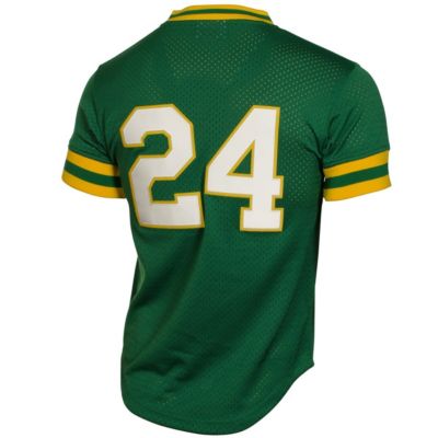 MLB Rickey Henderson Oakland Athletics Cooperstown Mesh Batting Practice Jersey