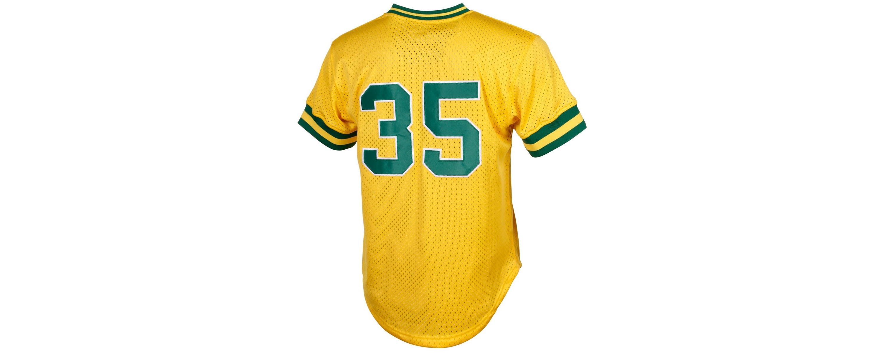 Oakland Athletics MLB Rickey Henderson Athletics Cooperstown Mesh Batting Practice Jersey
