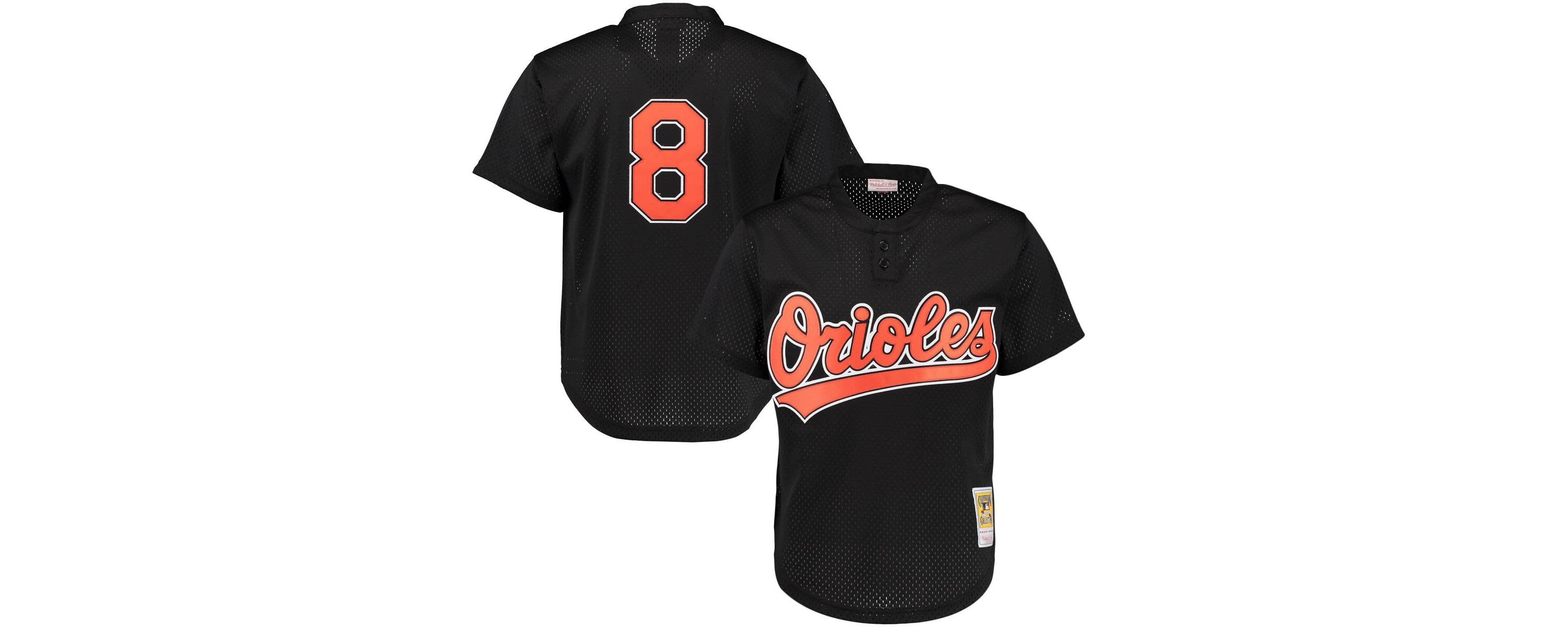 MLB Cal Ripken Jr. Baltimore Orioles Cooperstown Mesh Batting Practice Jersey
