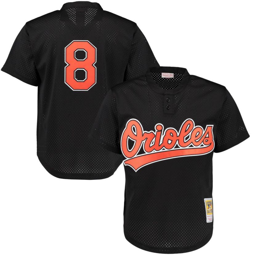 MLB Cal Ripken Jr. Baltimore Orioles Cooperstown Mesh Batting Practice Jersey
