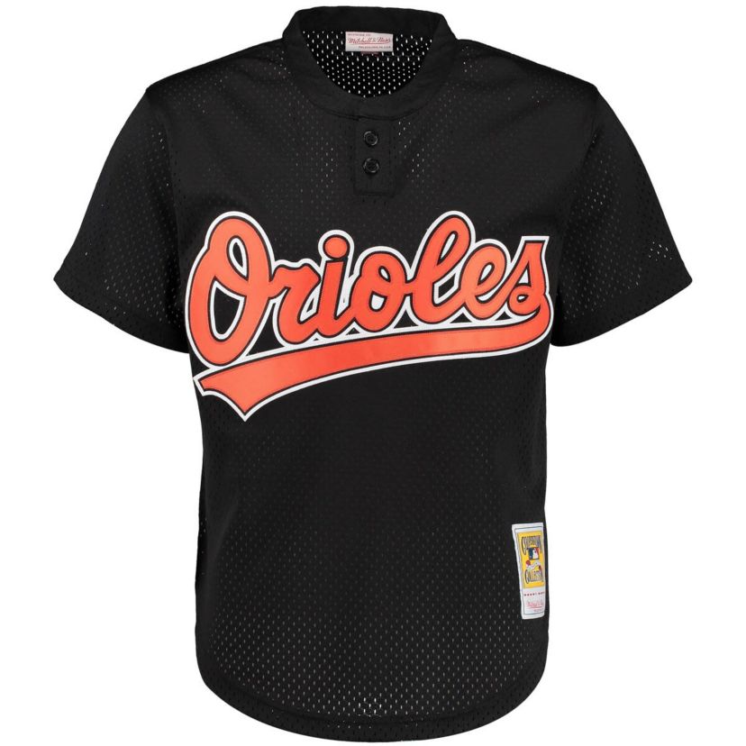 MLB Cal Ripken Jr. Baltimore Orioles Cooperstown Mesh Batting Practice Jersey