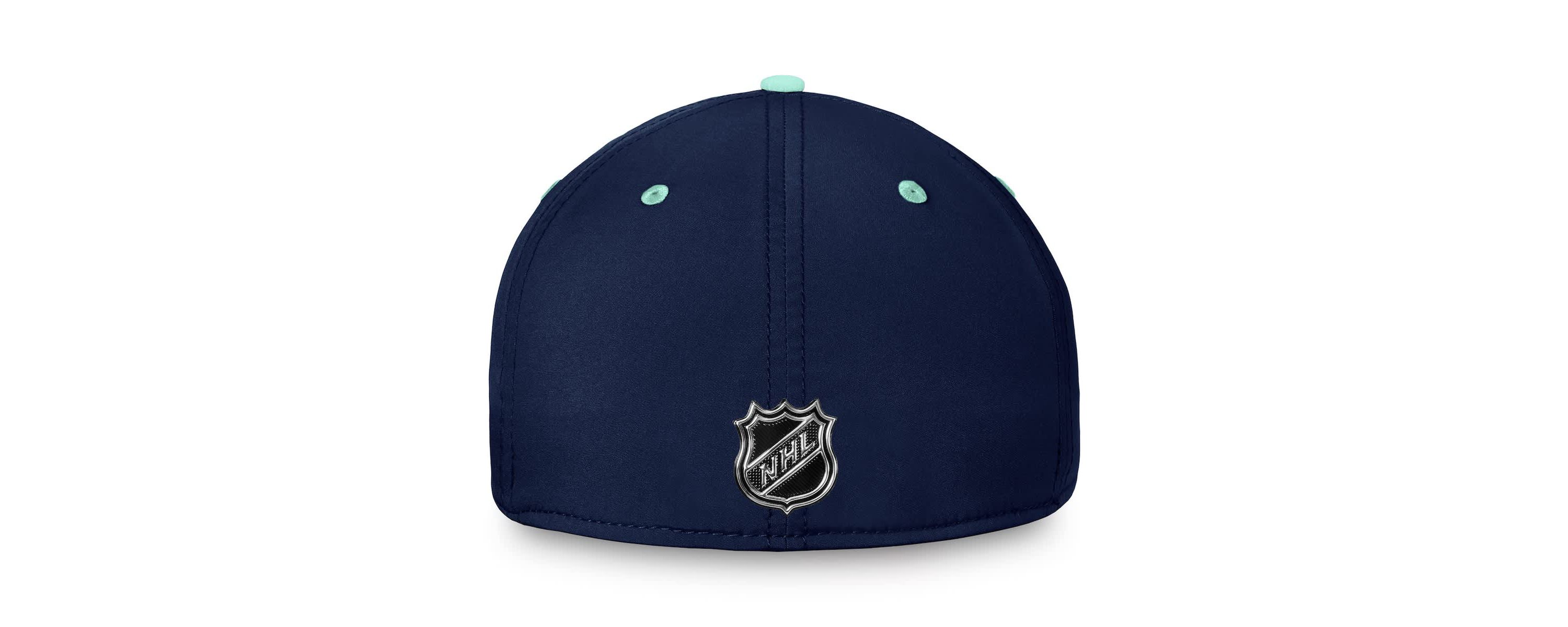 NHL Fanatics Deep Sea Blue/Light Seattle Kraken Authentic Pro Rink Two-Tone Flex Hat