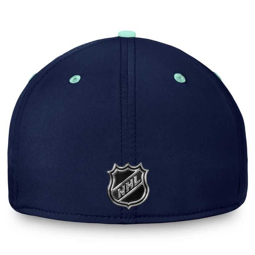 NHL Fanatics Deep Sea Blue/Light Seattle Kraken Authentic Pro Rink Two-Tone Flex Hat