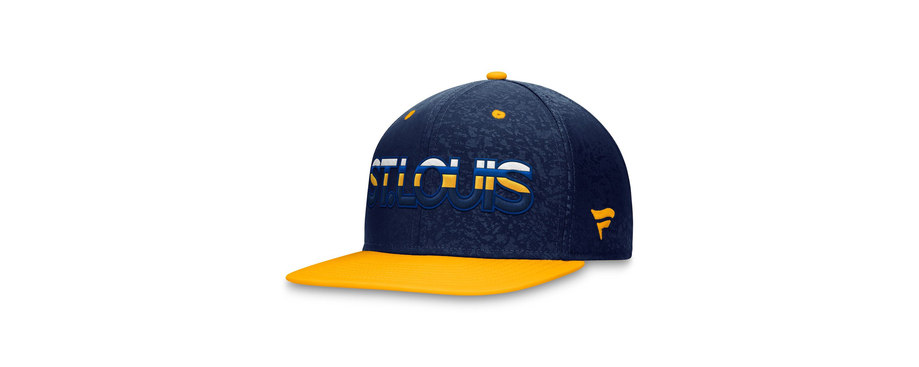 NHL Fanatics Navy/Gold St. Louis Blues Authentic Pro Rink Two-Tone Snapback Hat