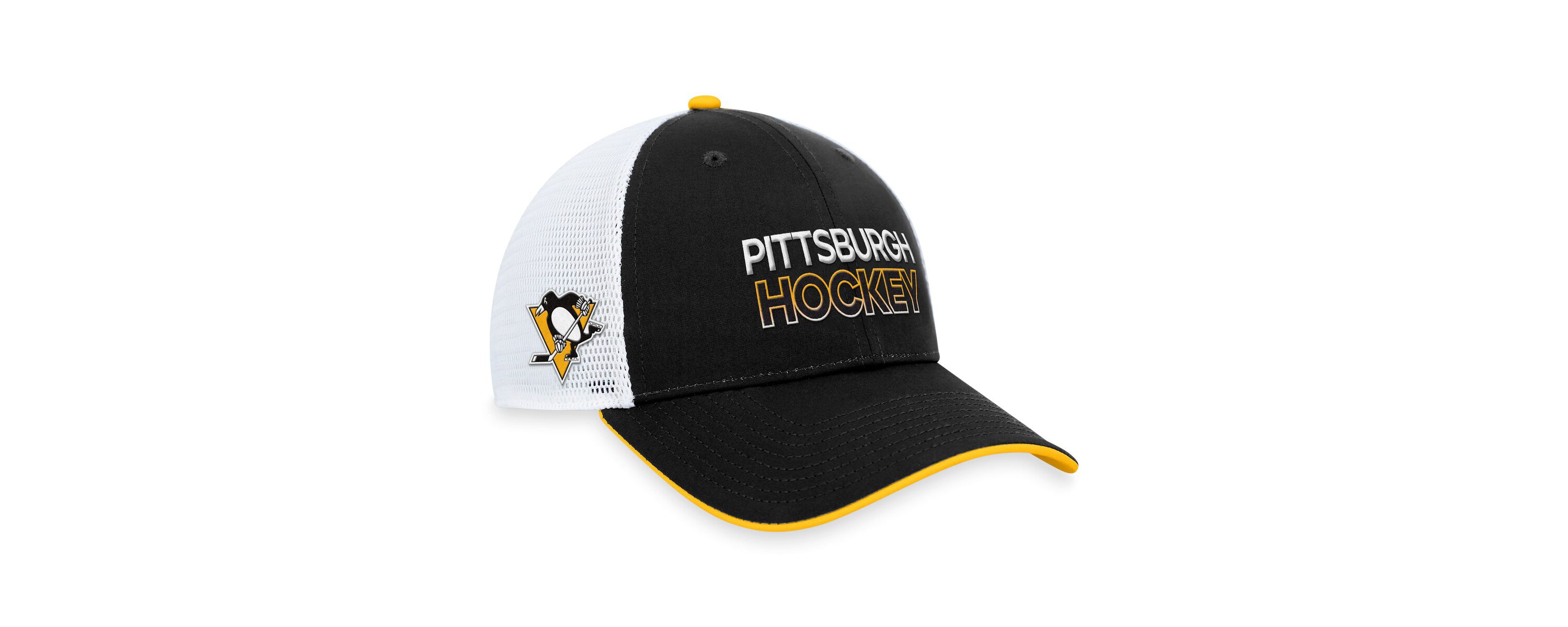 NHL Fanatics Pittsburgh Penguins Authentic Pro Rink Trucker Adjustable Hat