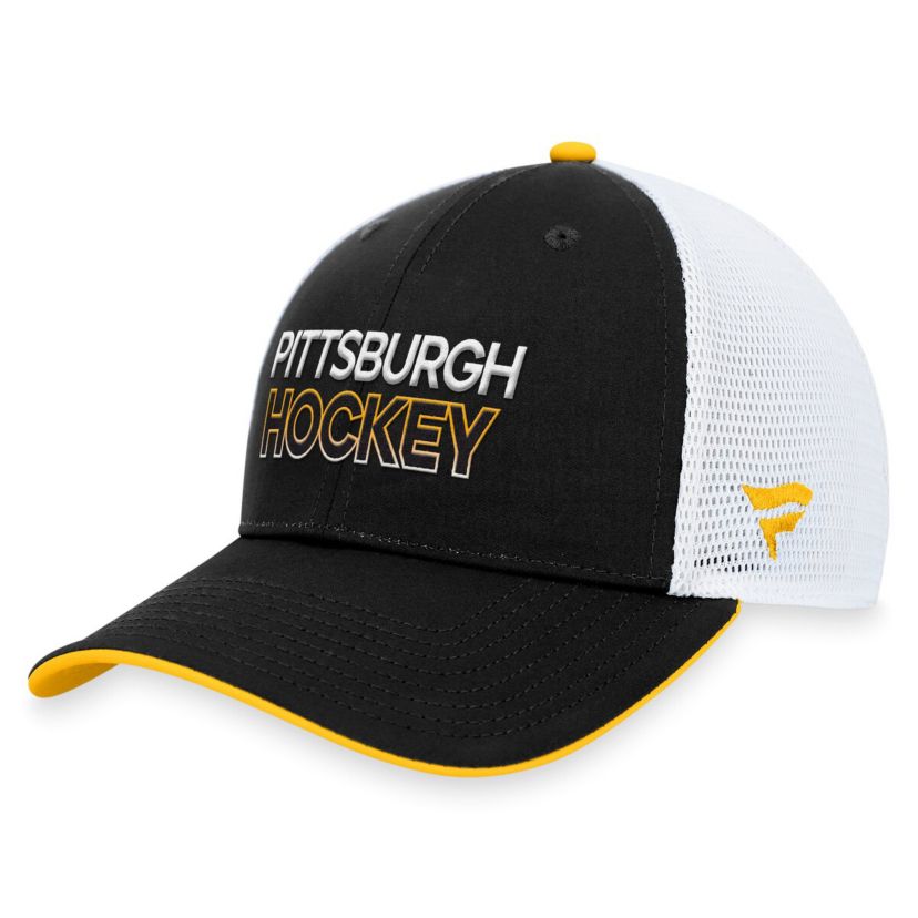 NHL Fanatics Pittsburgh Penguins Authentic Pro Rink Trucker Adjustable Hat