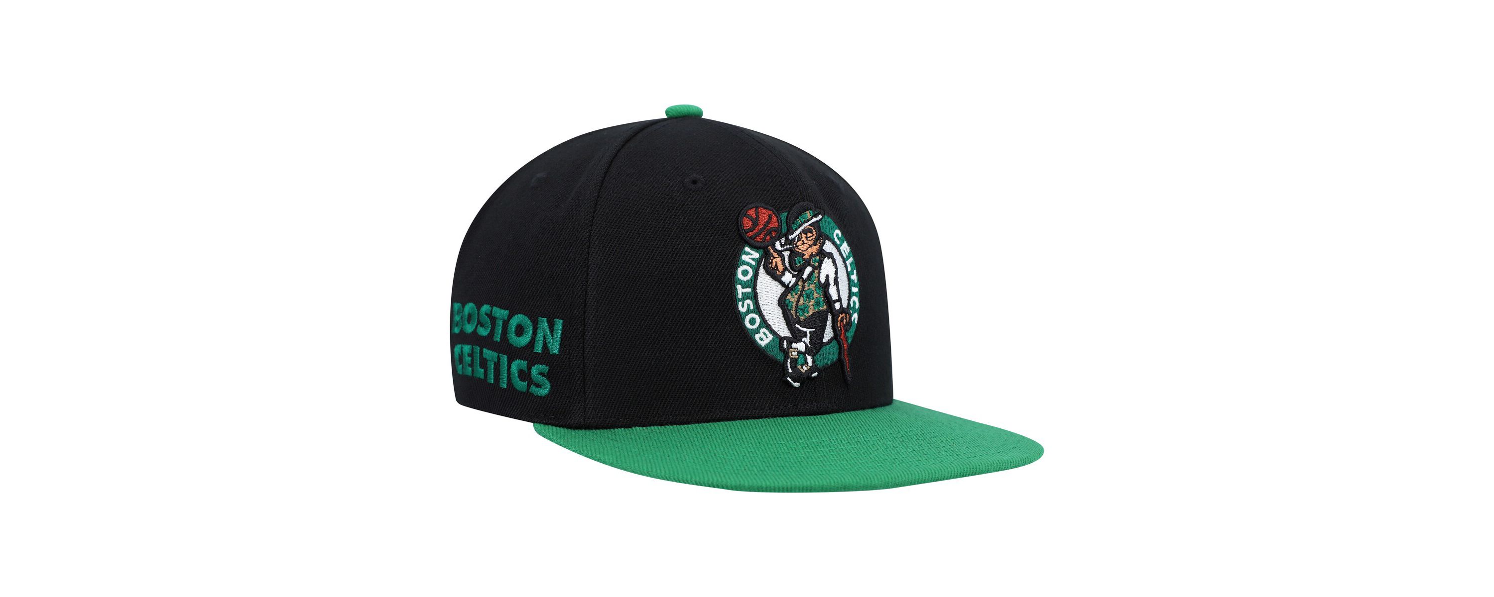 NBA Black/Green Boston Celtics Side Core 2.0 Snapback Hat