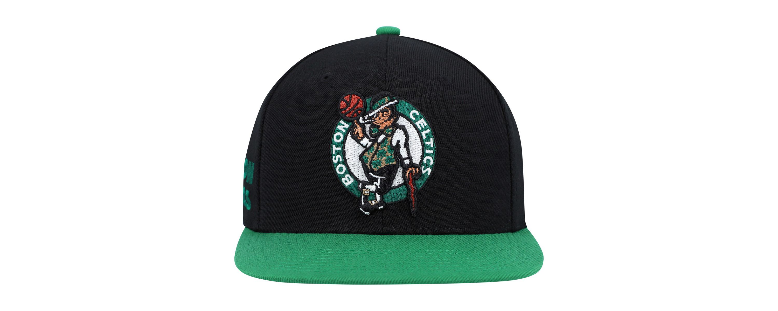 NBA Black/Green Boston Celtics Side Core 2.0 Snapback Hat