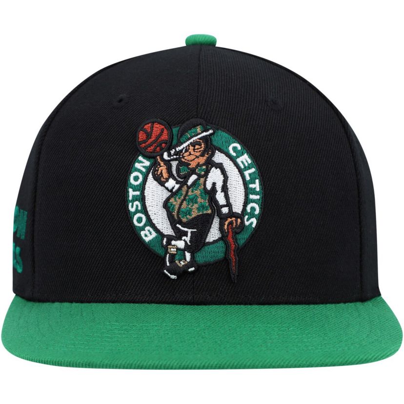 NBA Black/Green Boston Celtics Side Core 2.0 Snapback Hat