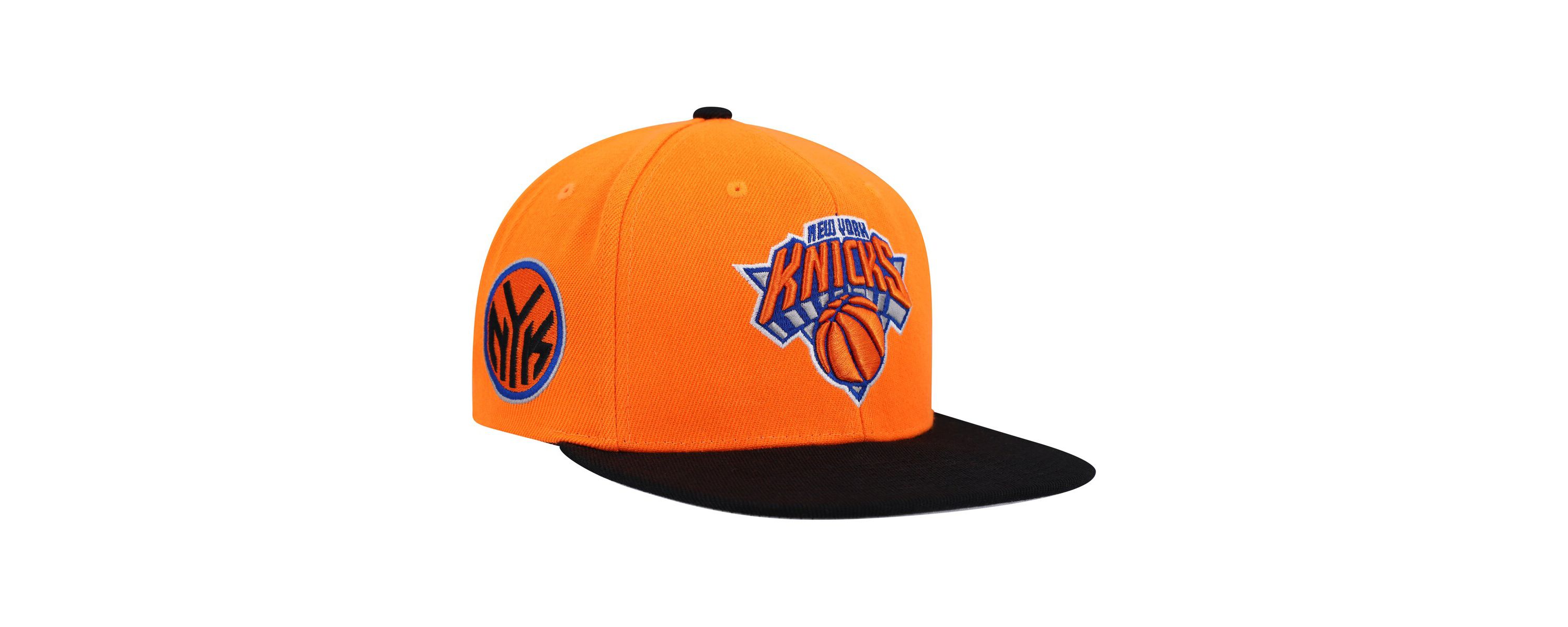 NBA Orange/Black New York Knicks Side Core 2.0 Snapback Hat