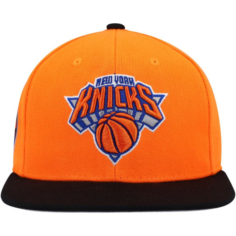 NBA Orange/Black New York Knicks Side Core 2.0 Snapback Hat