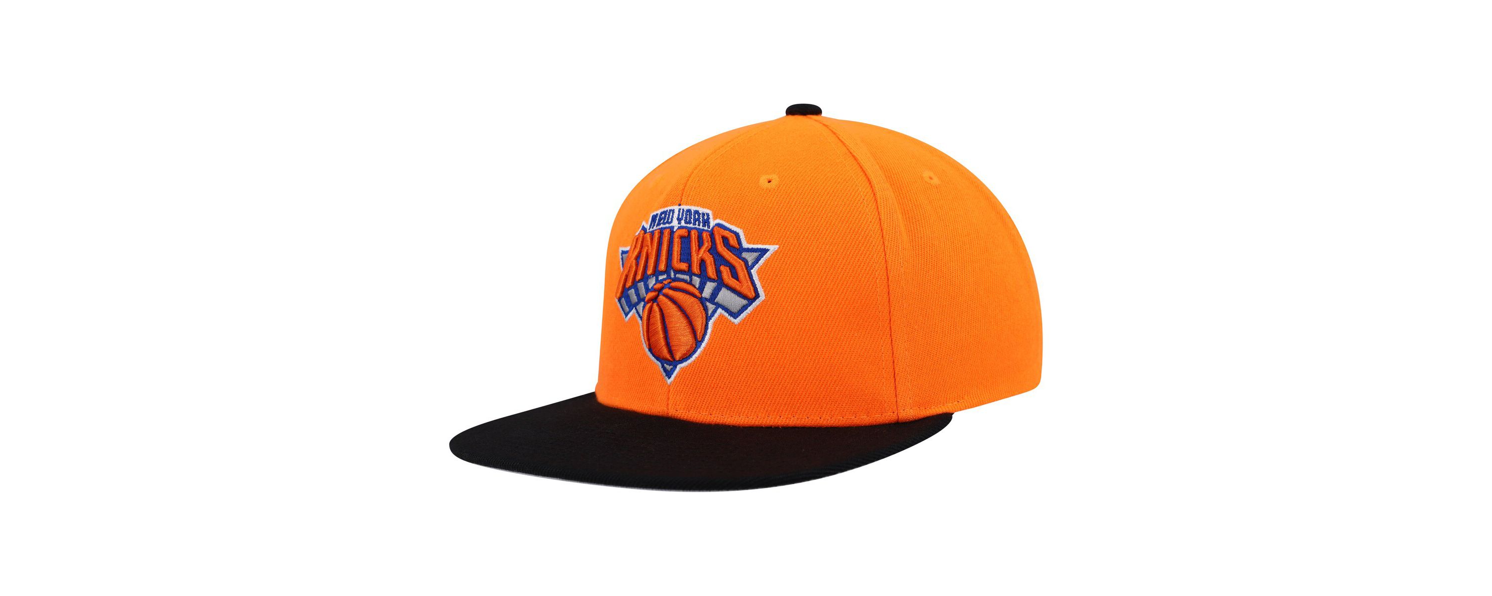 NBA Orange/Black New York Knicks Side Core 2.0 Snapback Hat