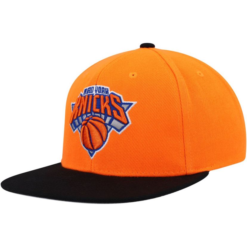 NBA Orange/Black New York Knicks Side Core 2.0 Snapback Hat