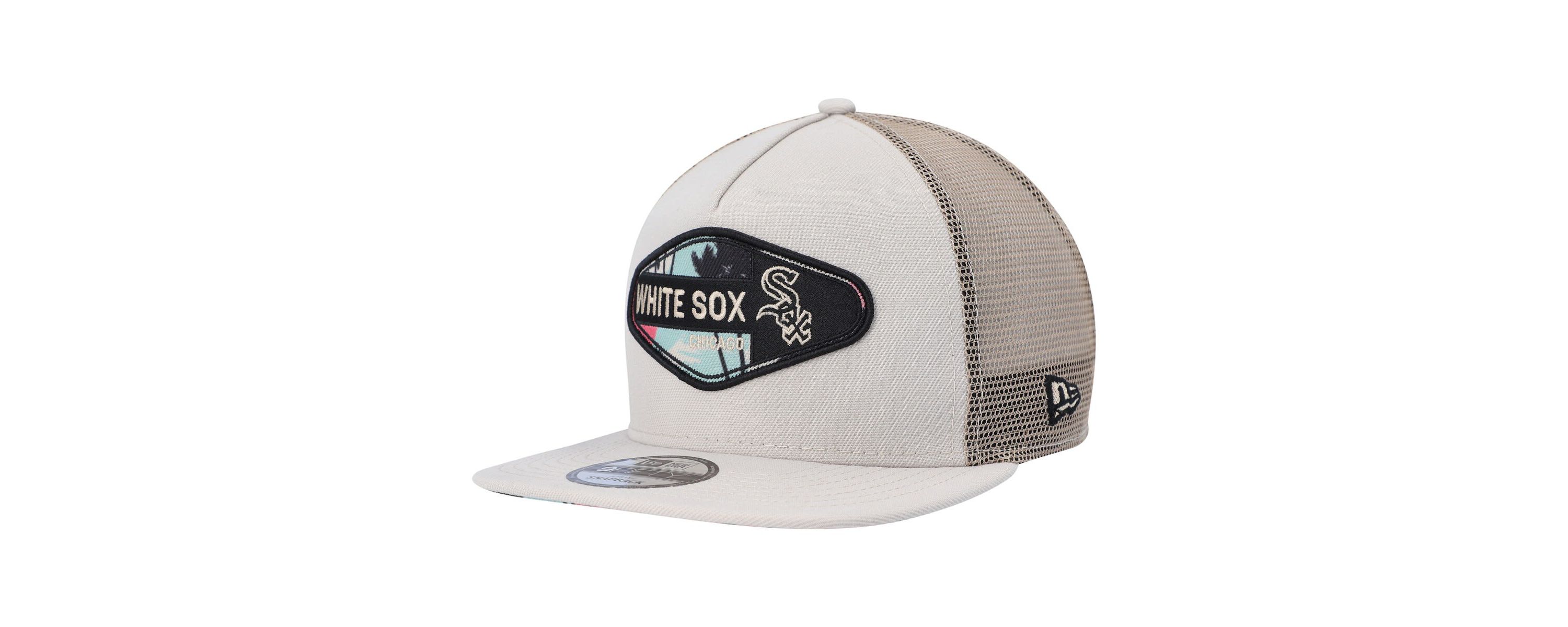 Chicago White Sox MLB Chicago Sox Retro Beachin Patch A-Frame Trucker 9FIFTY Snapback Hat