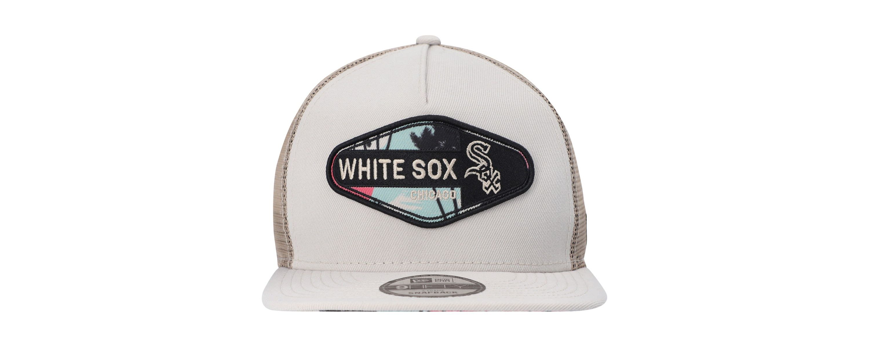 Chicago White Sox MLB Chicago Sox Retro Beachin Patch A-Frame Trucker 9FIFTY Snapback Hat