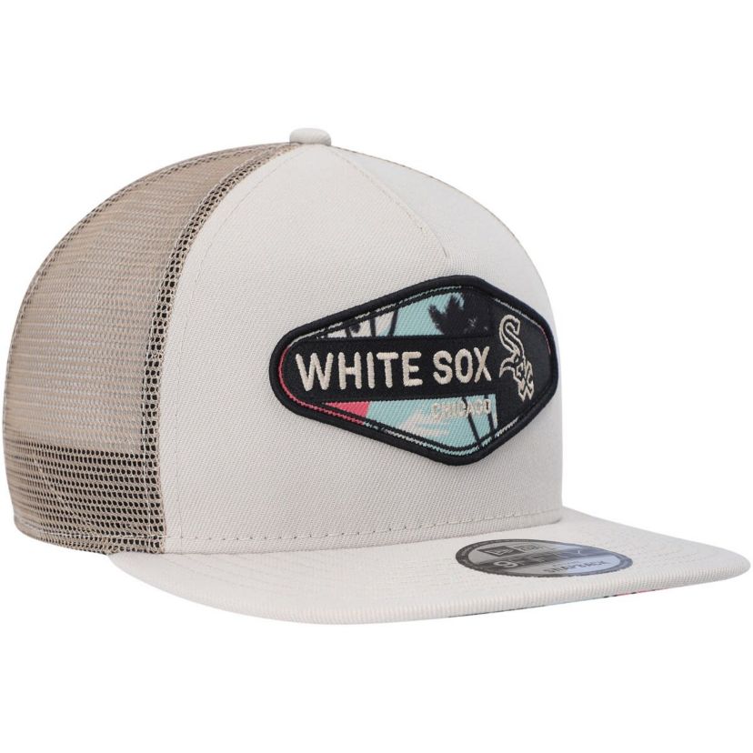 Chicago White Sox MLB Chicago Sox Retro Beachin Patch A-Frame Trucker 9FIFTY Snapback Hat