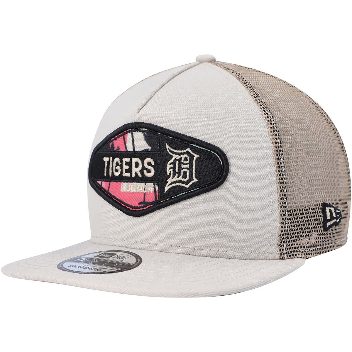 MLB Detroit Tigers Retro Beachin Patch A-Frame Trucker 9FIFTY Snapback Hat