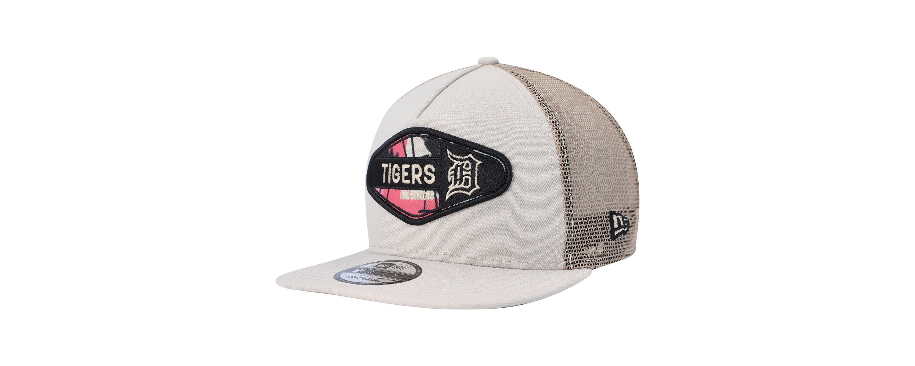 MLB Detroit Tigers Retro Beachin Patch A-Frame Trucker 9FIFTY Snapback Hat
