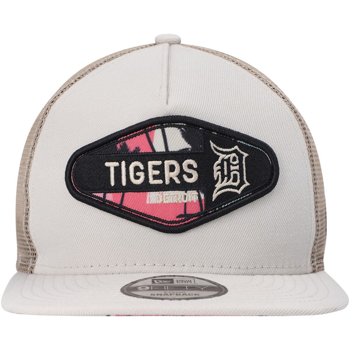 MLB Detroit Tigers Retro Beachin Patch A-Frame Trucker 9FIFTY Snapback Hat