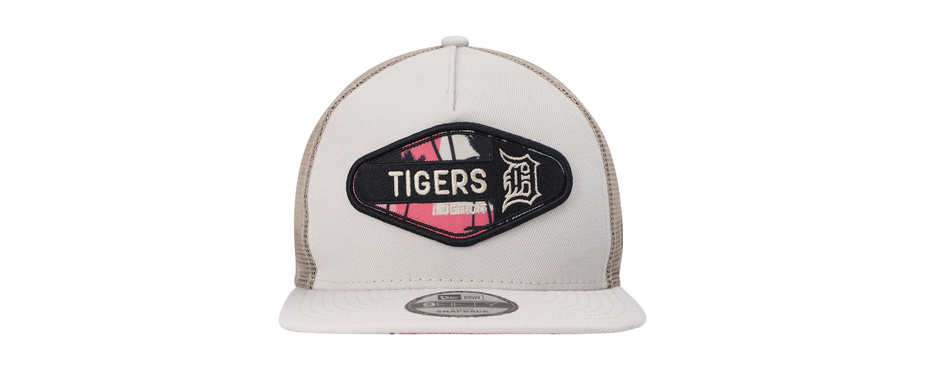 MLB Detroit Tigers Retro Beachin Patch A-Frame Trucker 9FIFTY Snapback Hat