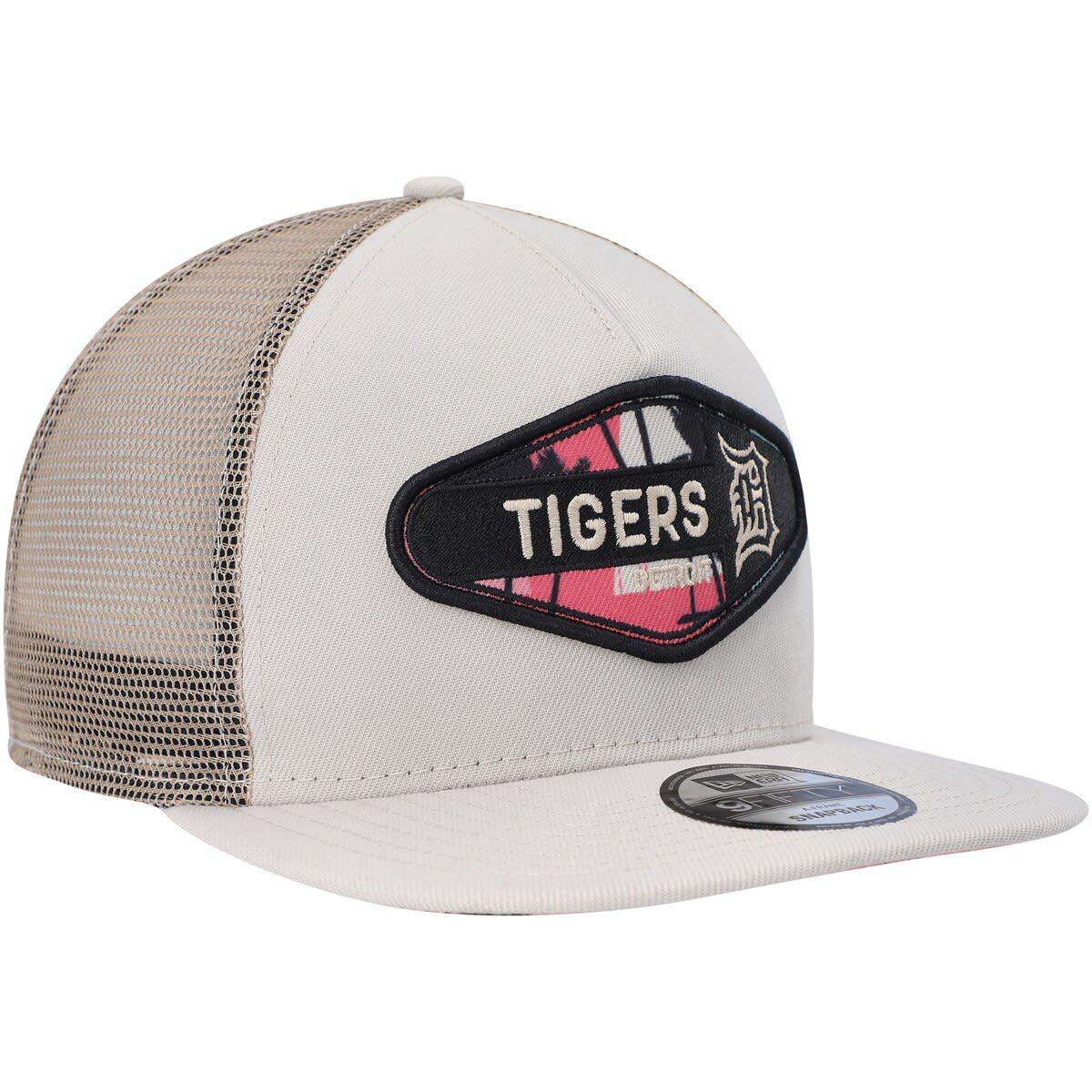 MLB Detroit Tigers Retro Beachin Patch A-Frame Trucker 9FIFTY Snapback Hat