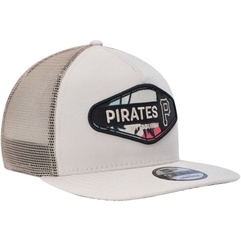 MLB Pittsburgh Pirates Retro Beachin Patch A-Frame Trucker 9FIFTY Snapback Hat