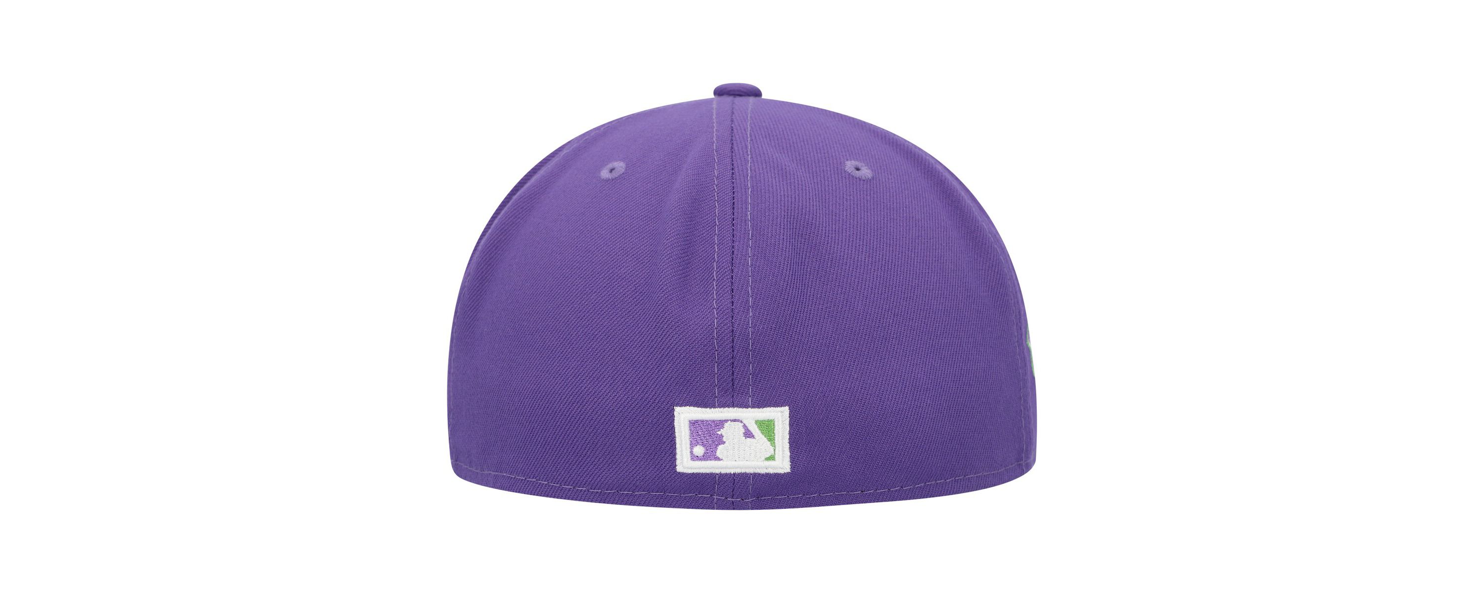 MLB Atlanta Braves Lime Side Patch 59FIFTY Fitted Hat