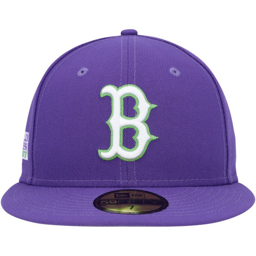 Boston Red Sox MLB Boston Sox Lime Side Patch 59FIFTY Fitted Hat