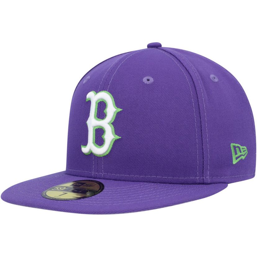 Boston Red Sox MLB Boston Sox Lime Side Patch 59FIFTY Fitted Hat