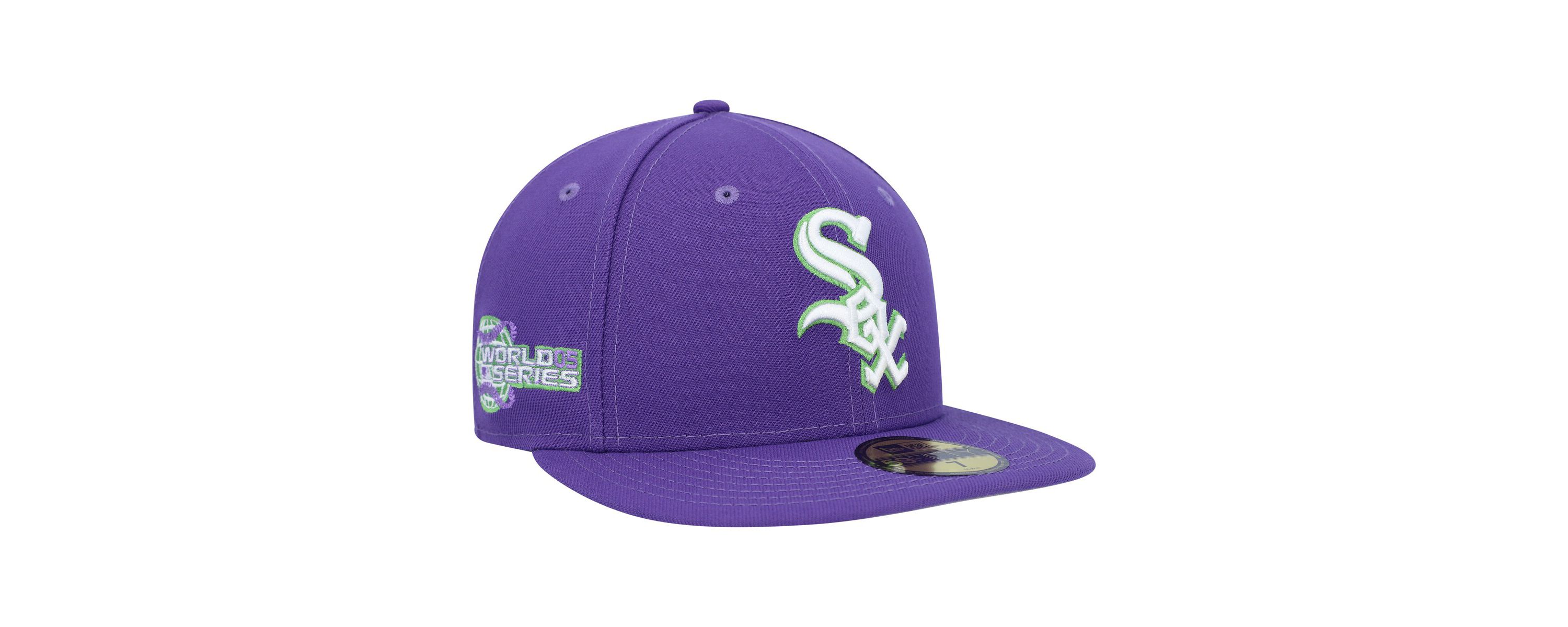 Chicago White Sox MLB Chicago Sox Lime Side Patch 59FIFTY Fitted Hat