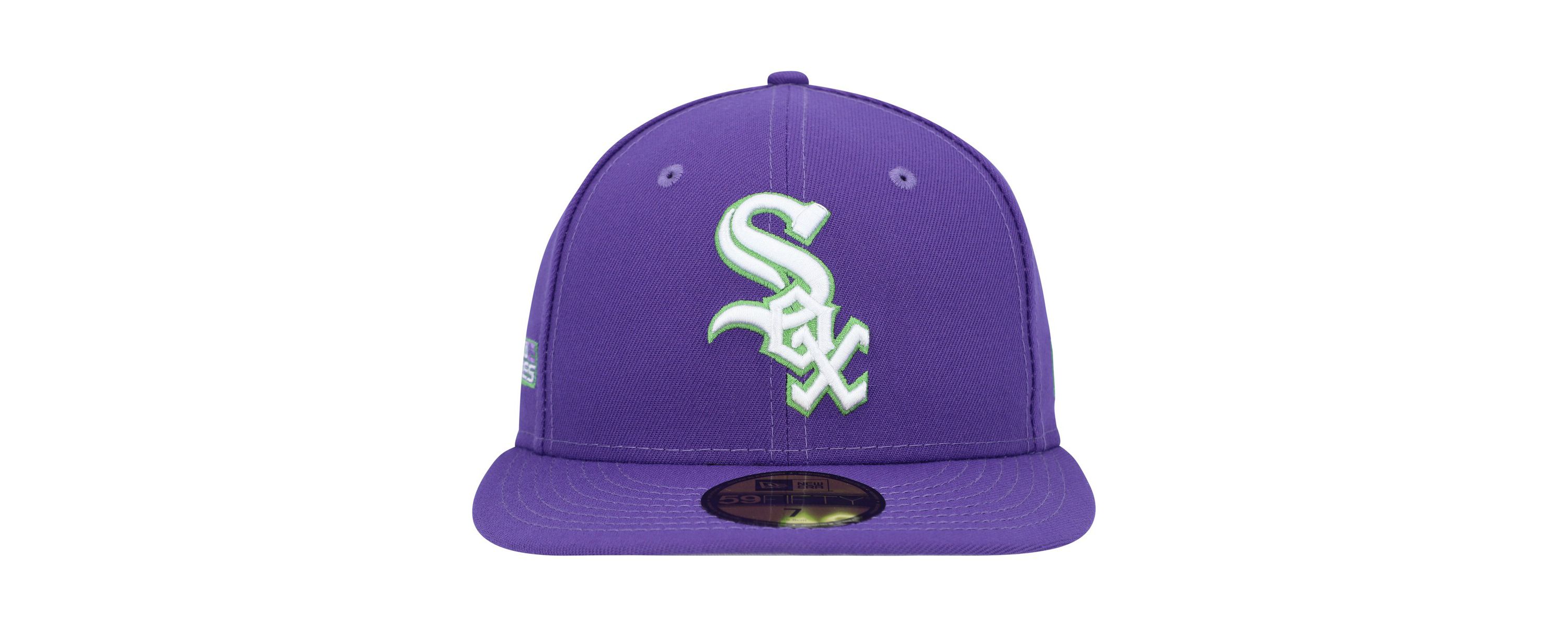 Chicago White Sox MLB Chicago Sox Lime Side Patch 59FIFTY Fitted Hat