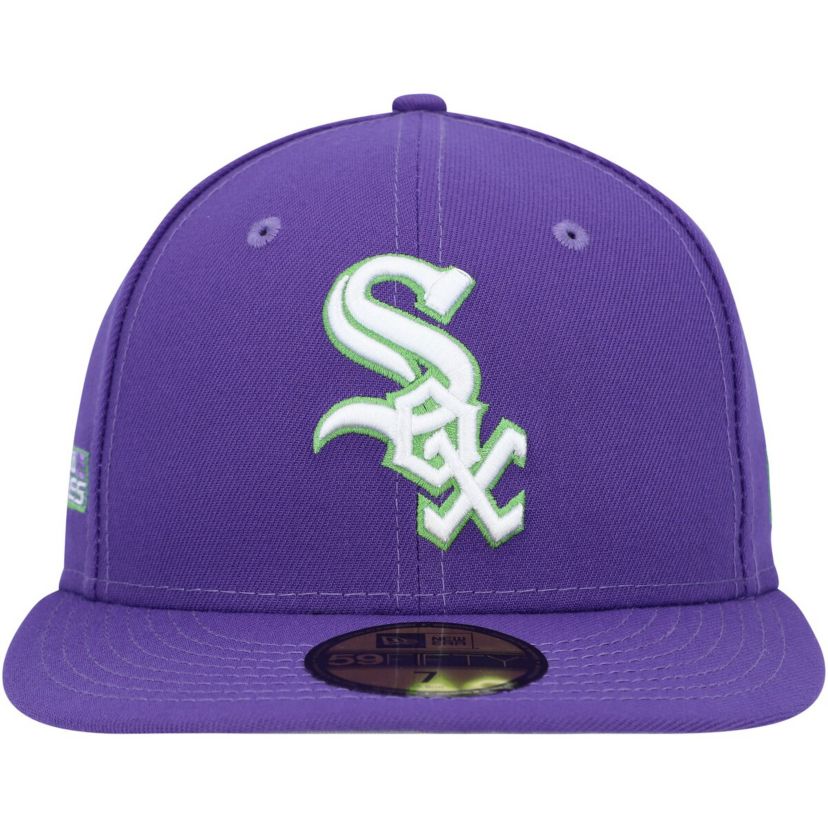 Chicago White Sox MLB Chicago Sox Lime Side Patch 59FIFTY Fitted Hat