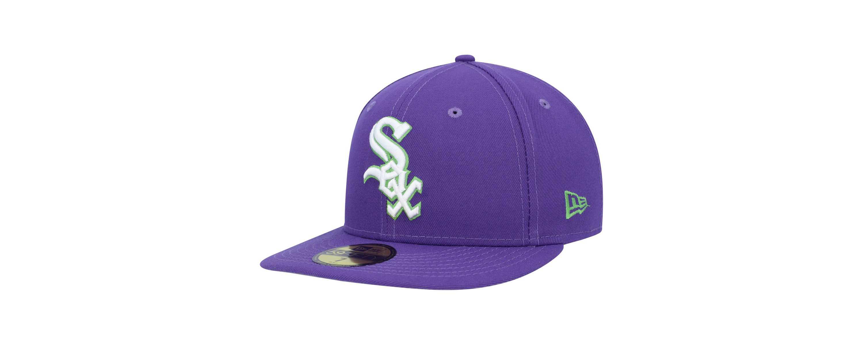 Chicago White Sox MLB Chicago Sox Lime Side Patch 59FIFTY Fitted Hat
