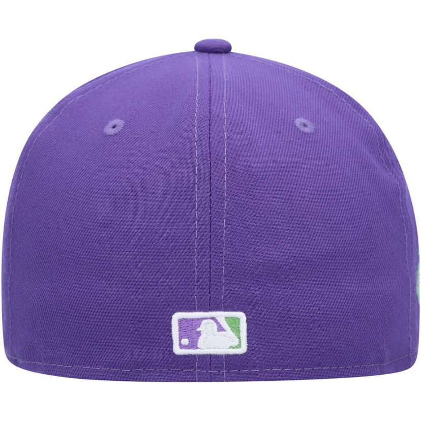 MLB Los Angeles Dodgers Lime Side Patch 59FIFTY Fitted Hat
