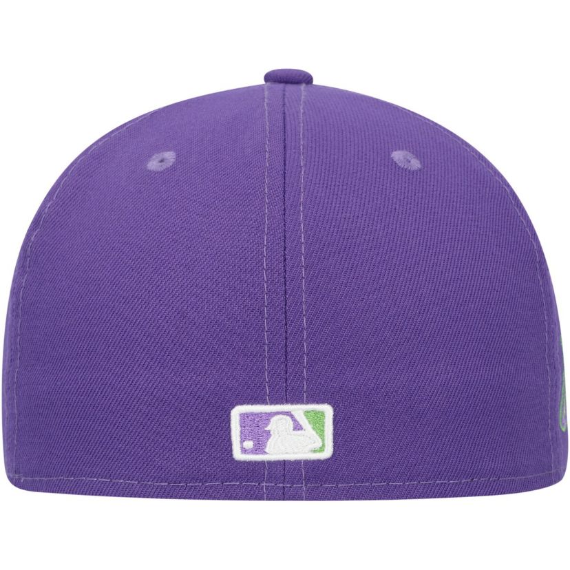 MLB Miami Marlins Lime Side Patch 59FIFTY Fitted Hat