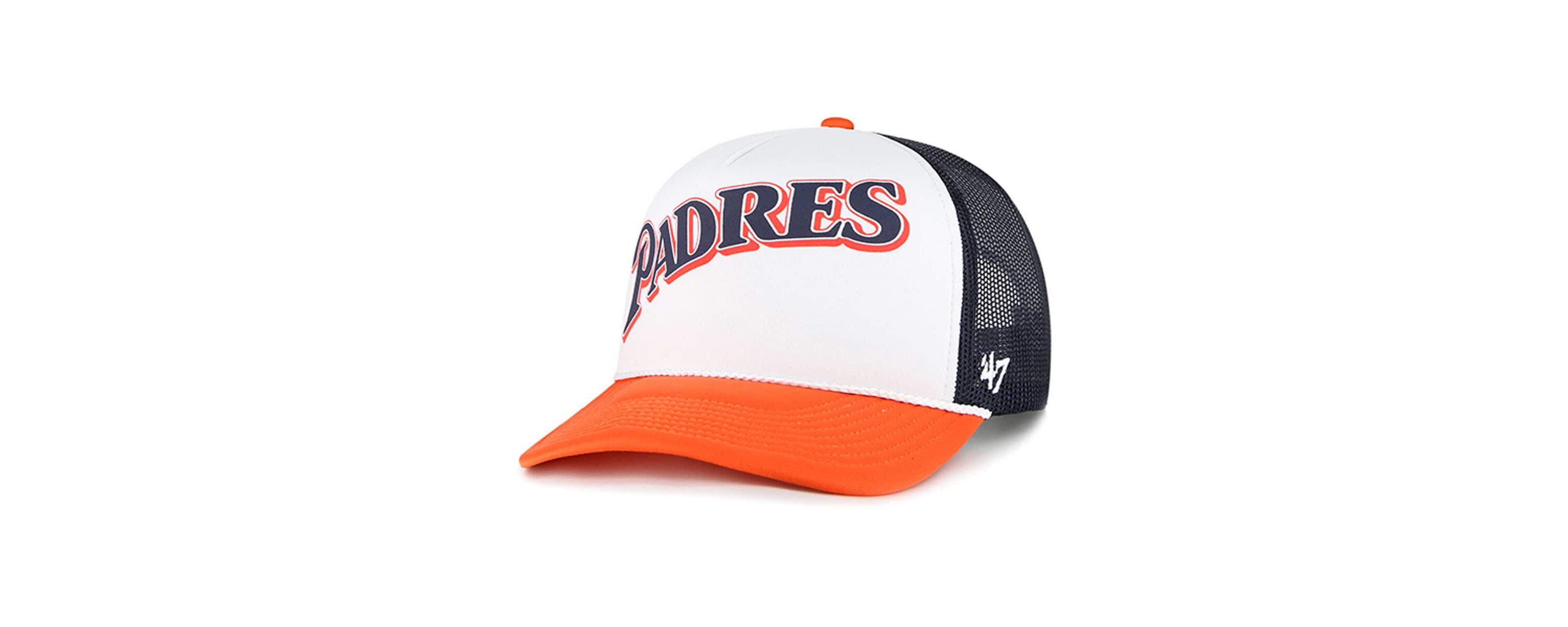 MLB San Diego Padres Foam Front Script Trucker Snapback Hat