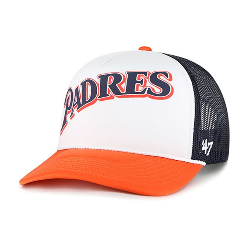 MLB San Diego Padres Foam Front Script Trucker Snapback Hat