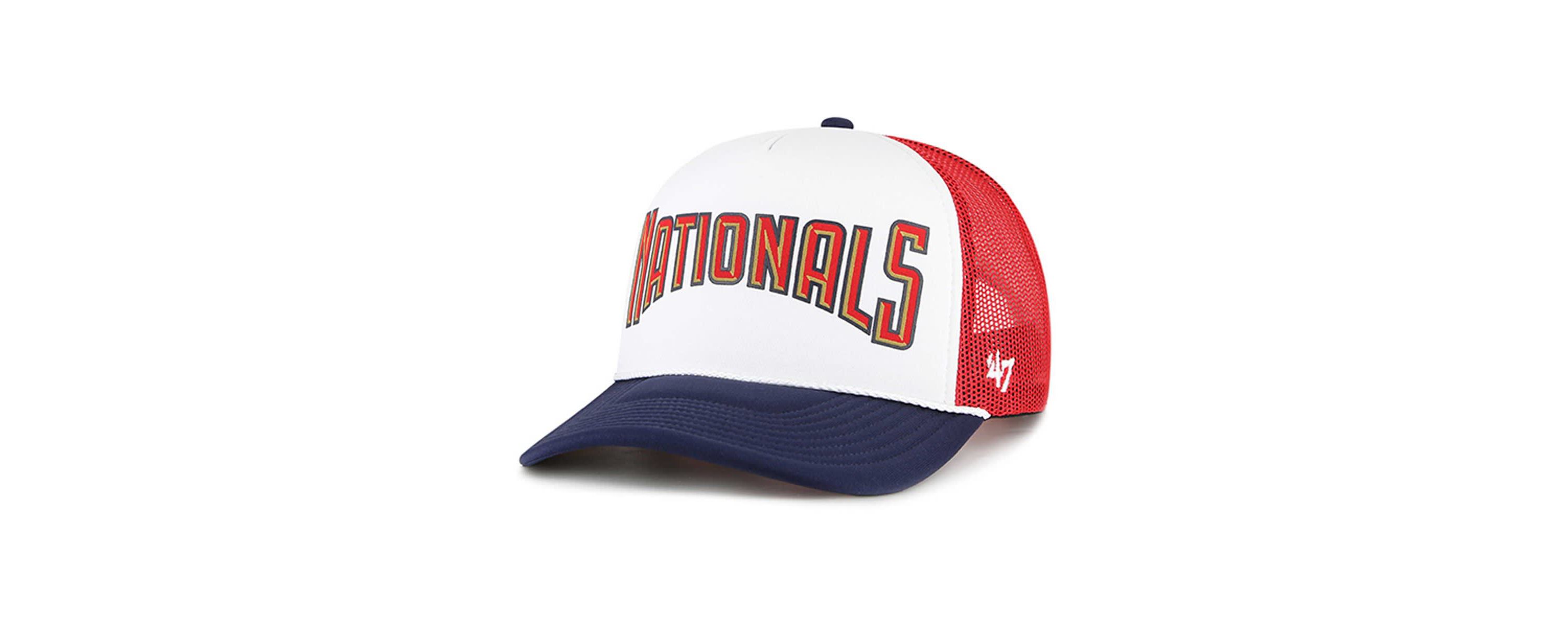 MLB Washington Nationals Foam Front Script Trucker Snapback Hat
