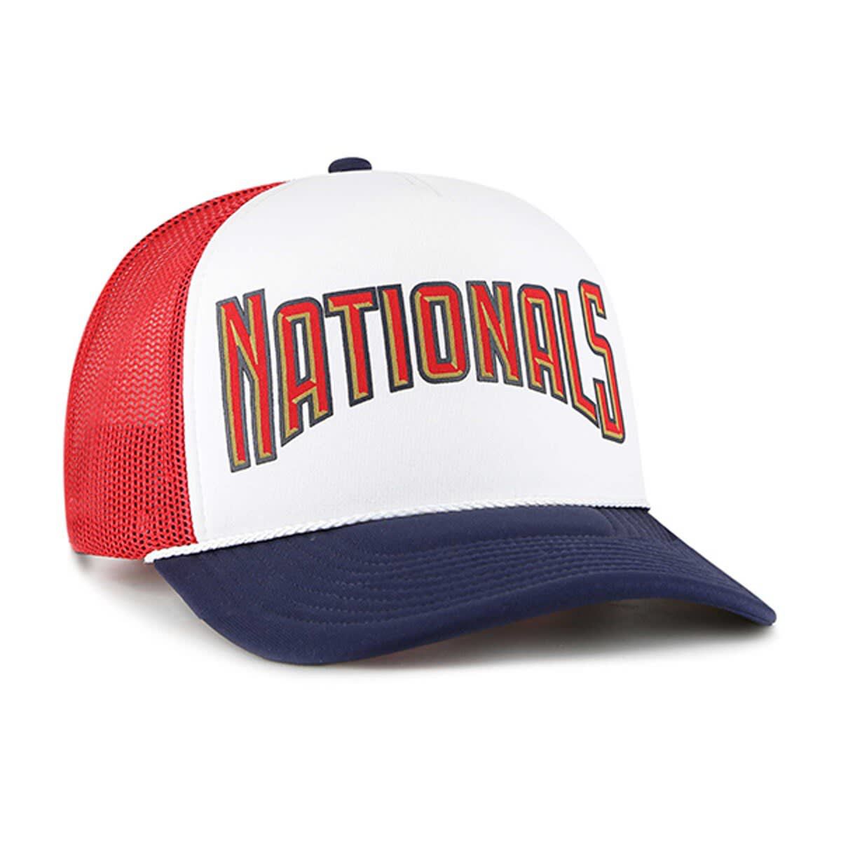 MLB Washington Nationals Foam Front Script Trucker Snapback Hat