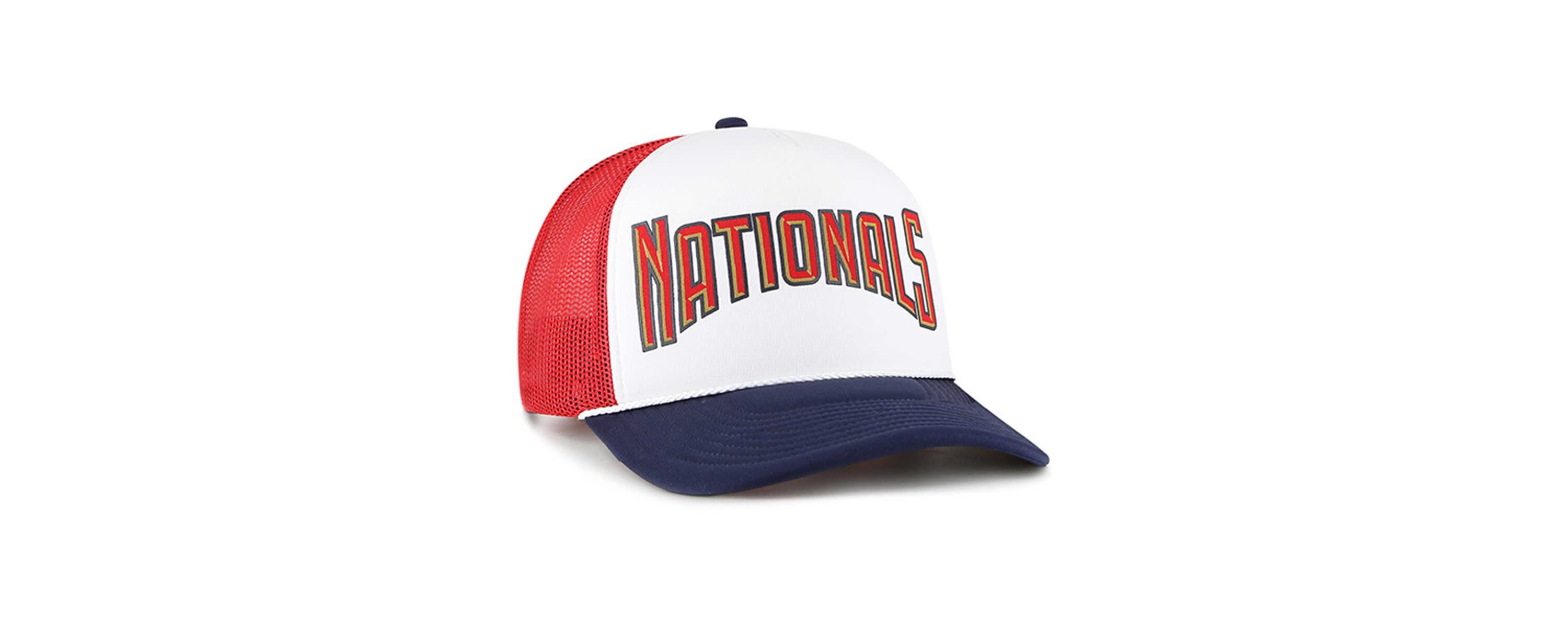 MLB Washington Nationals Foam Front Script Trucker Snapback Hat