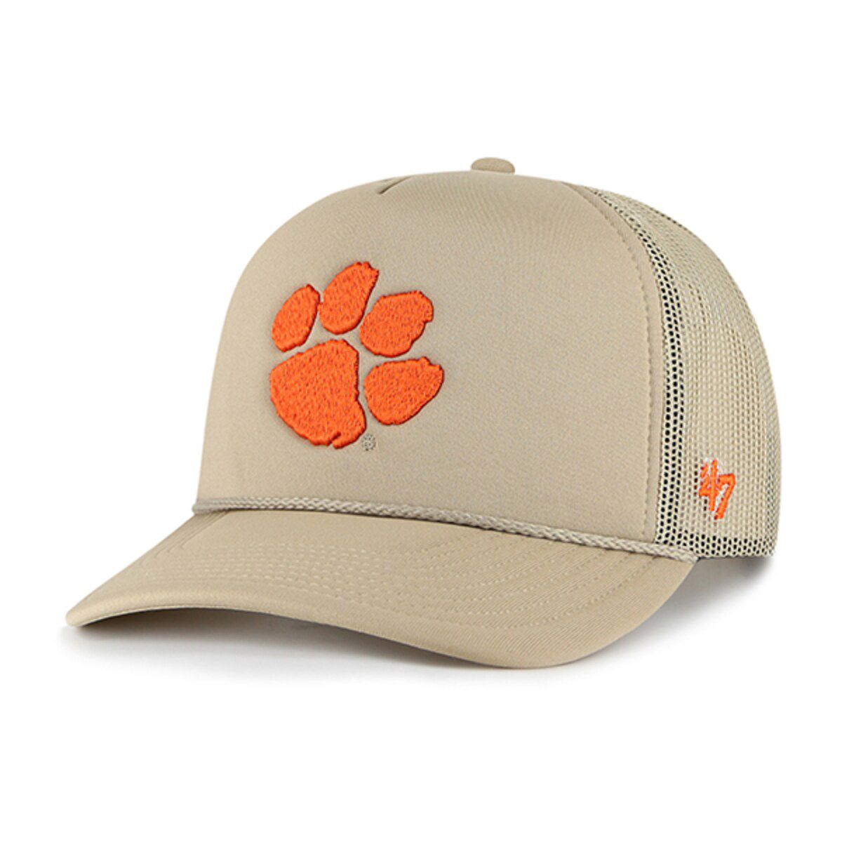 '47 NCAA Clemson Tigers Foam Front Mesh Trucker Snapback Hat | Belk