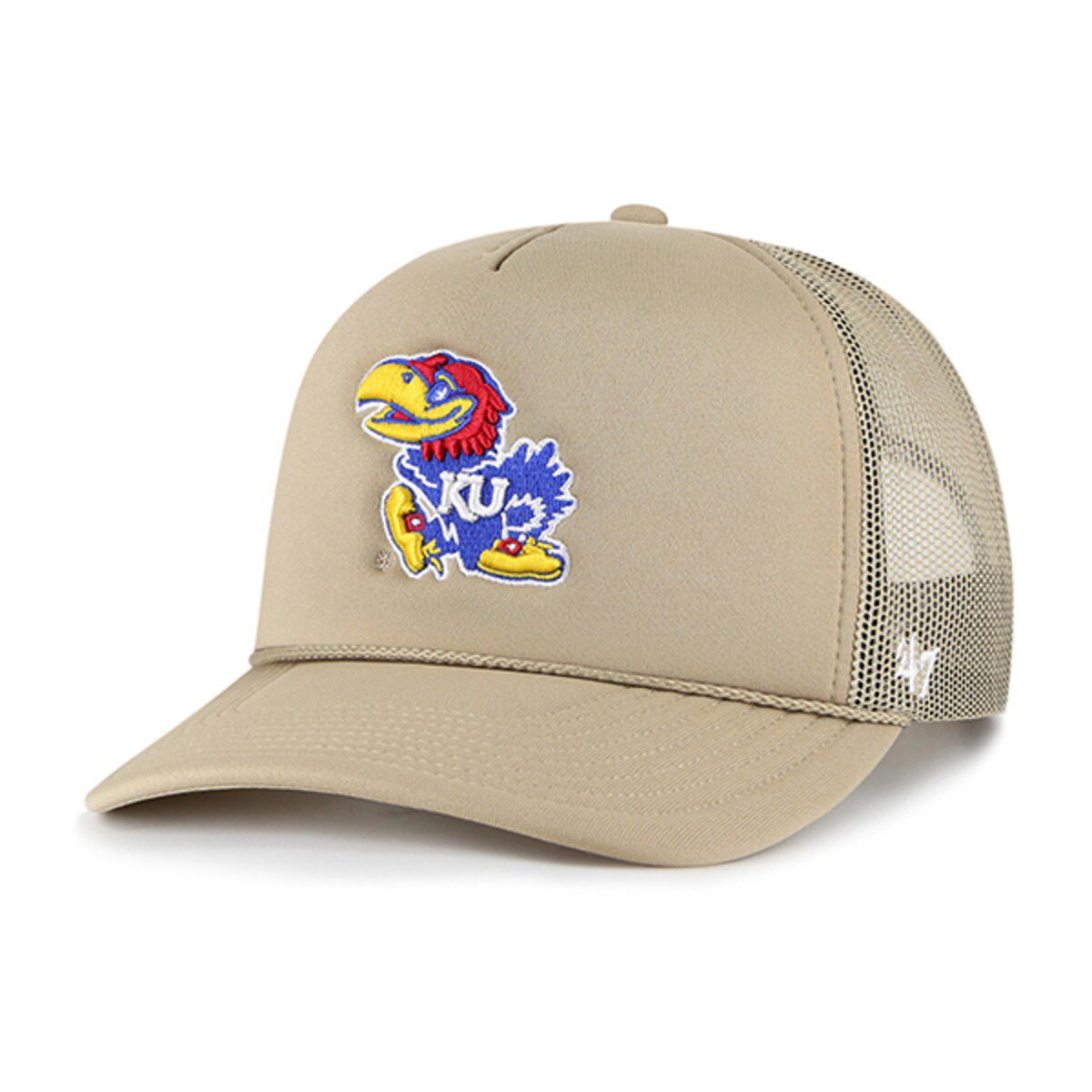 NCAA Kansas Jayhawks Foam Front Mesh Trucker Snapback Hat