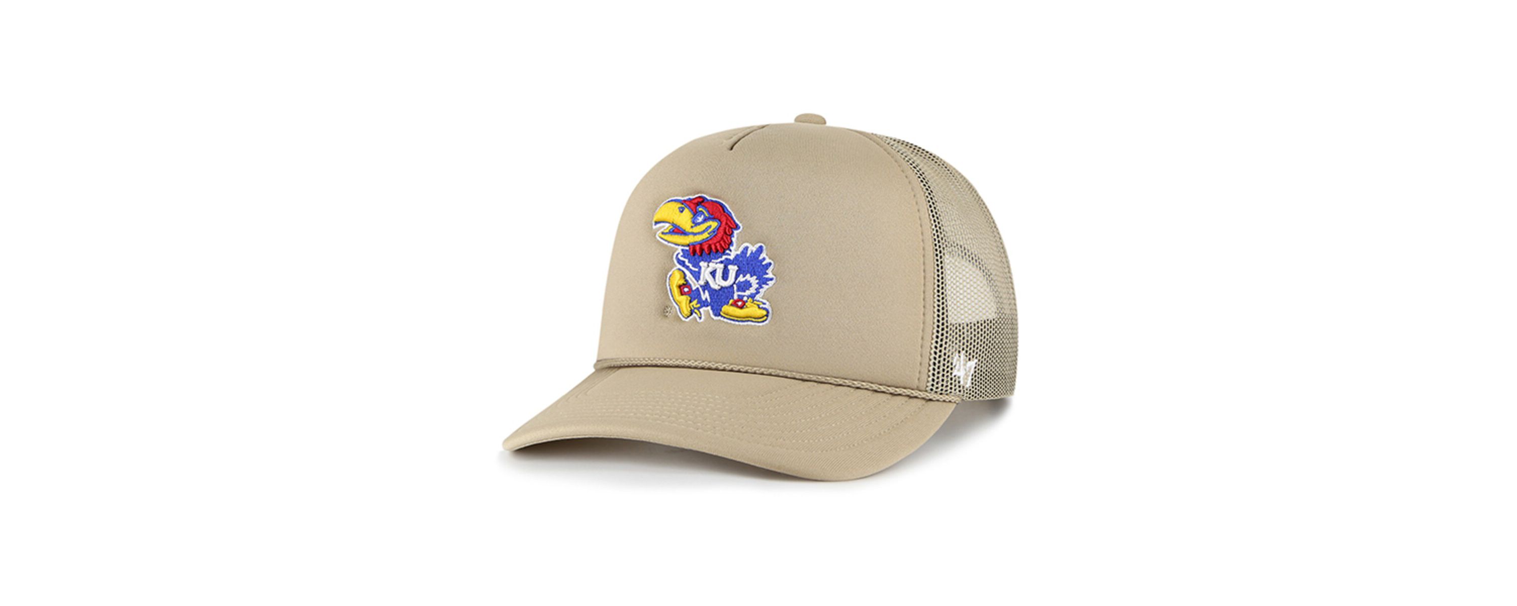 NCAA Kansas Jayhawks Foam Front Mesh Trucker Snapback Hat