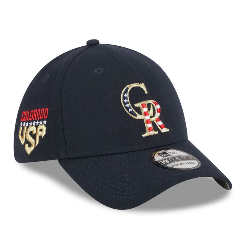 MLB Colorado Rockies 2023 Fourth of July 39THIRTY Flex Hat